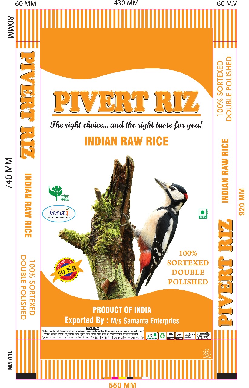 Pivert Riz Raw Rice Orange